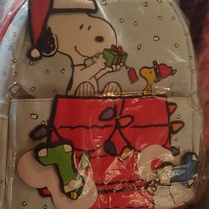 Peanuts Red and White Backpack